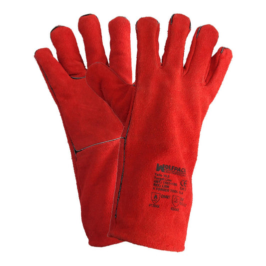 Guantes Soldar Denso Rojo Largo (par)_0