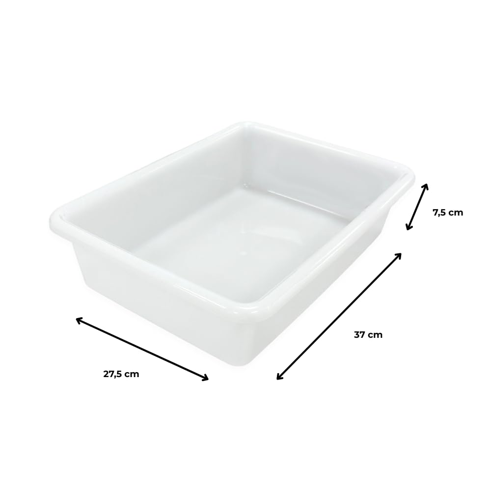 3 Bandejas Resistentes Uso Alimentario Con Tapa: 5,6l Sin Bpa's (38 X 28,4 X 7,5cm). Cocinas, Restaurantes, Catering_3