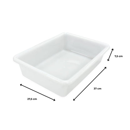 3 Bandejas Resistentes Uso Alimentario Con Tapa: 5,6l Sin Bpa's (38 X 28,4 X 7,5cm). Cocinas, Restaurantes, Catering_3