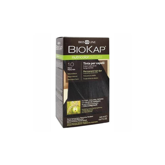 Tinte Negro Natural Delicato Dye 1.0 Biokap 140 ml