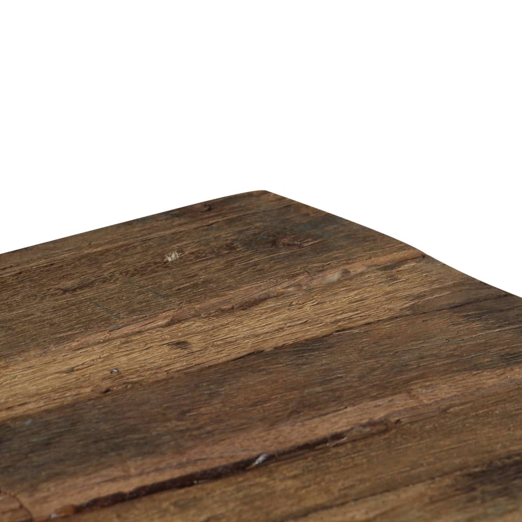 Mesa De Centro De Opio Madera Reciclada Y Acero 110x60x35 Cm_4