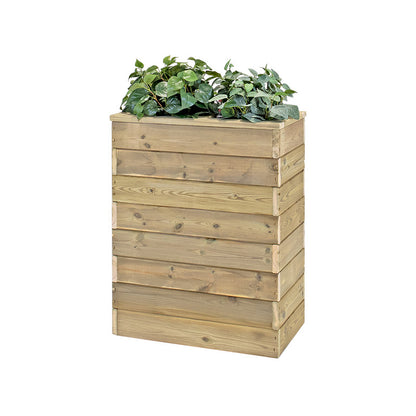 Jardinera De Madera Con Autorriego 60x34x80 Cm Nidum Basic Hortalia_0