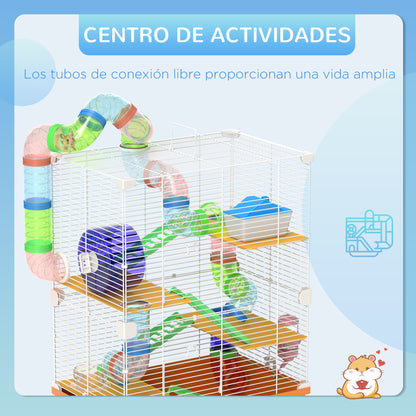 Pawhut Jaula Para Hámster De 5 Niveles_3
