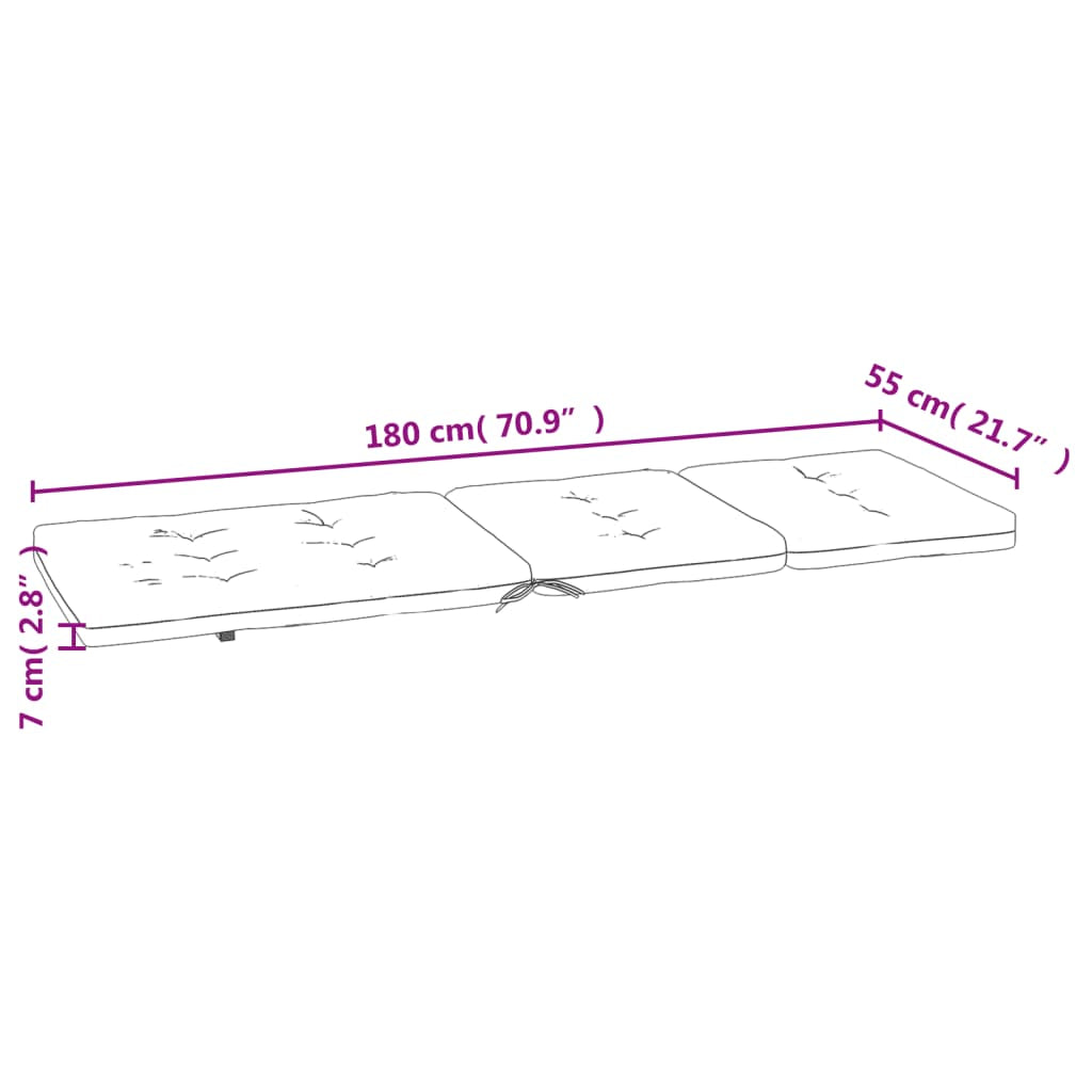 Vidaxl Cojines Para Tumbona 2 Uds Tela Oxford Estampado De Hojas_2
