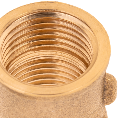 Pack De 2 Unidades Manguito Hembra De Latón Zincado De 1/2“ Para Instalaciones De Agua_1