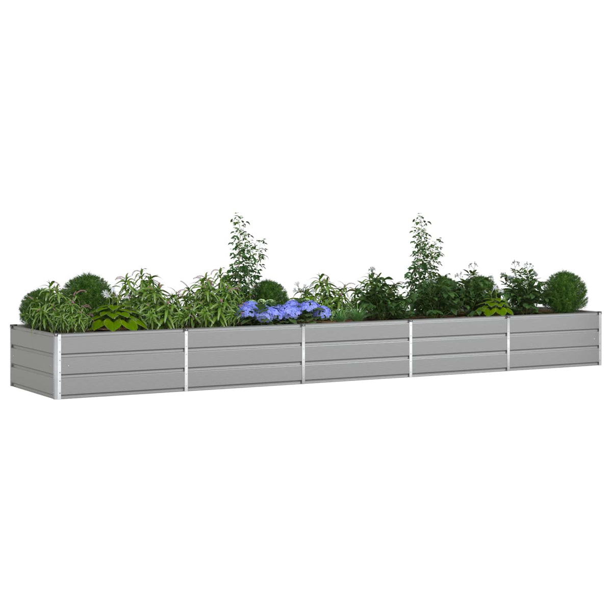 Jardinera Gris Claro 480 X 100 X 45 Cm Acero Galvanizado_2