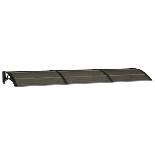 Marquesina De Puerta Policarbonato Negro 300x75 Cm_0