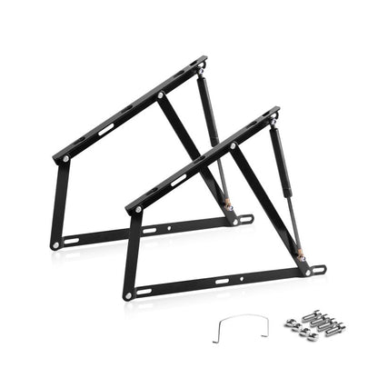 Pack 2 Hidráulicos + Arco Canapés Acero, Negro, 53 X 44,4 X_2