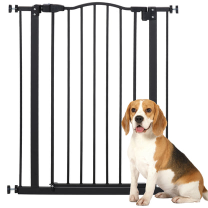 Pawhut Barrera De Seguridad Extensible Con 2 Extensiones 74-80x94 Cm Negro_0