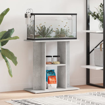 Vidaxl Soporte Para Acuario De Hormigón Gris 60x30x60 Cm De Madera Sintética_1