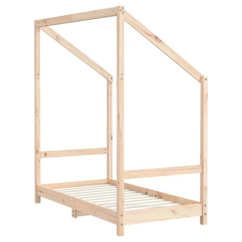 Vidaxl Estructura De Cama Para Niños Madera Maciza De Pino 70x140 Cm_5