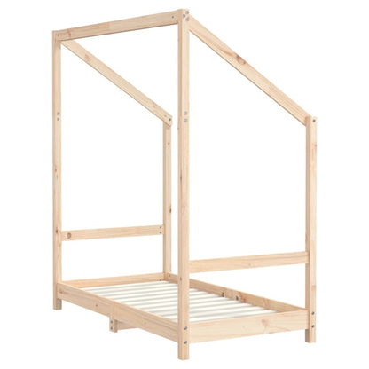 Vidaxl Estructura De Cama Para Niños Madera Maciza De Pino 70x140 Cm_5