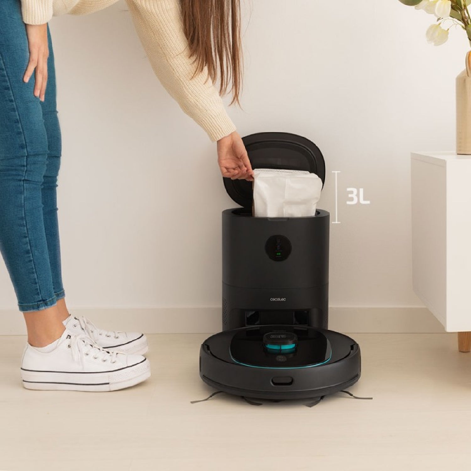 Cecotec Base De Autovaciado Conga Home 5000. Compatible Con Conga 5290 Vaciado Automático Del Robot Limpieza Higiénica P_1