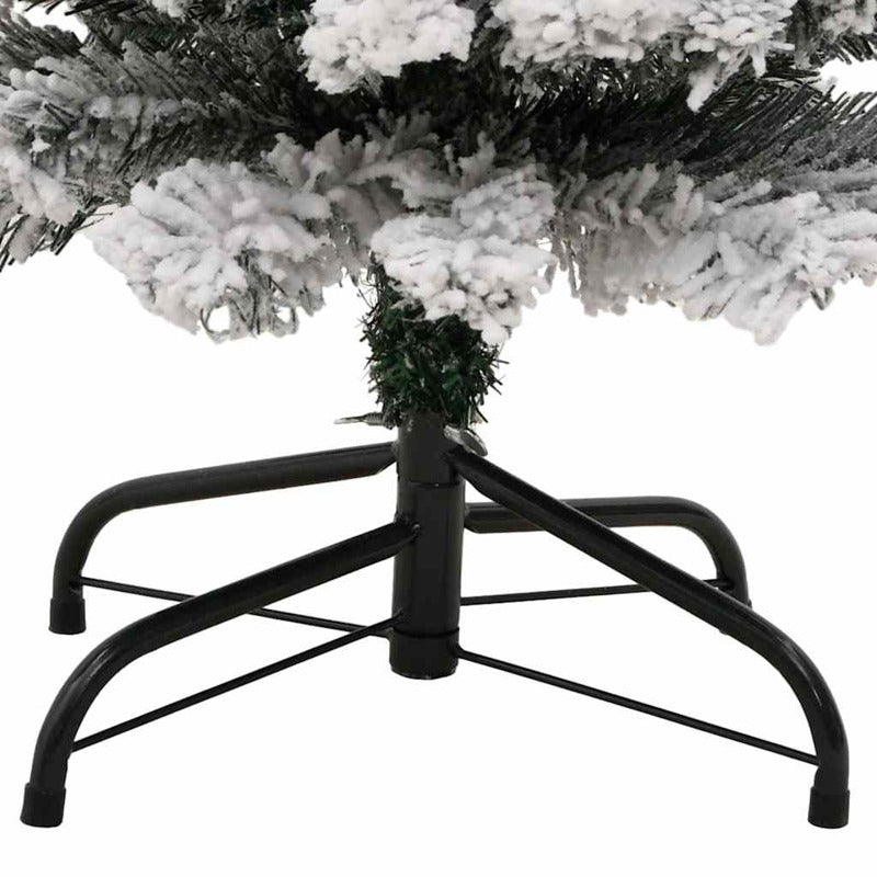 Vidaxl Árbol De Navidad Artificial Verde Con Nieve Pvc 120 Cm_5