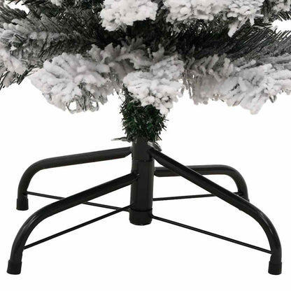 Vidaxl Árbol De Navidad Artificial Verde Con Nieve Pvc 120 Cm_5