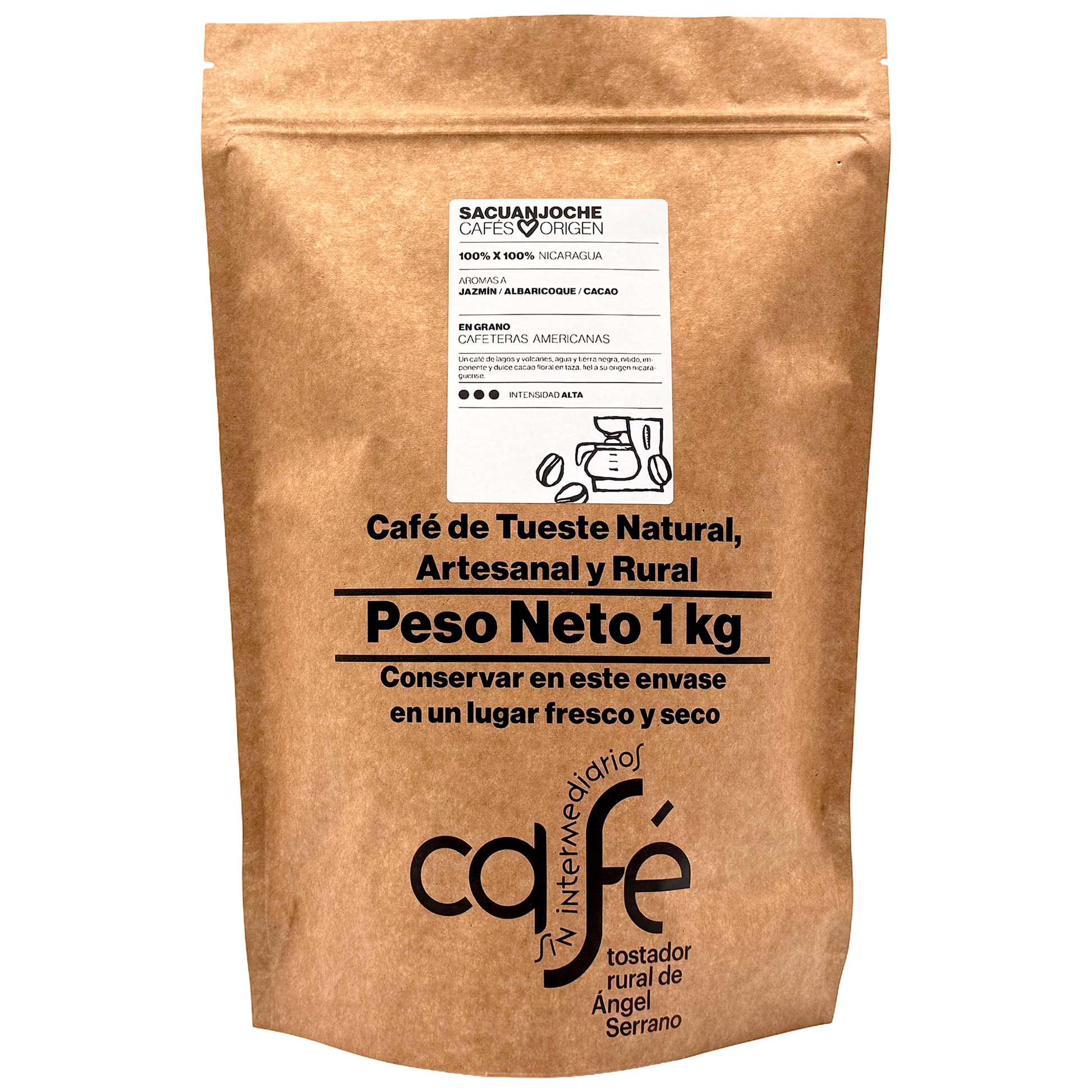Cafe Sin Intermediarios Café Nicaragua Sacuanjoche En Grano Para Americana 1 Kg_0
