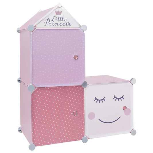 Estantería Modulable 3 Cubos Rosa_0