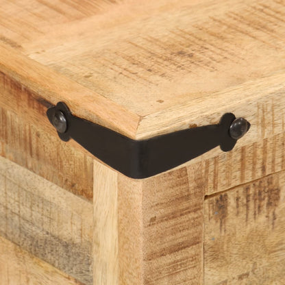 Mesita De Noche Madera Maciza De Mango 40x40x50 Cm_4