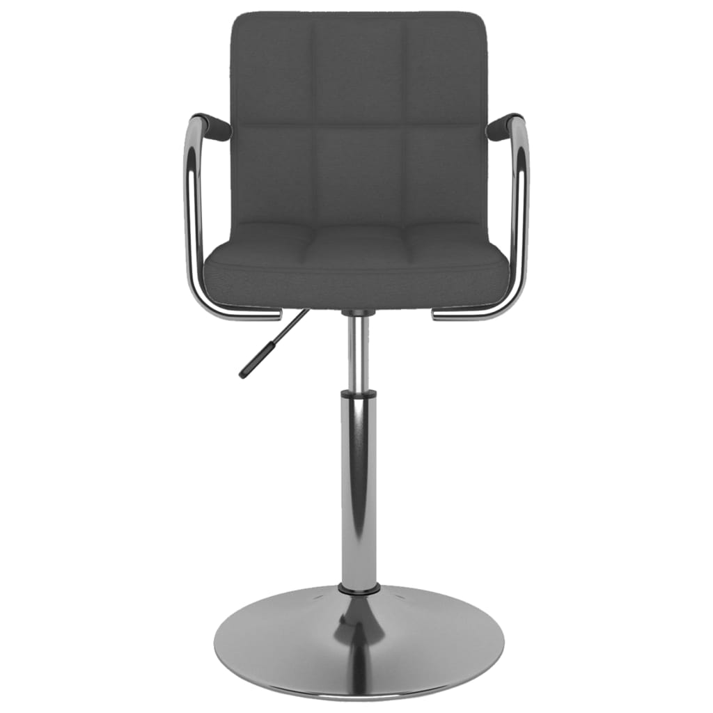 Taburete De Cocina Tela Gris Oscuro_1