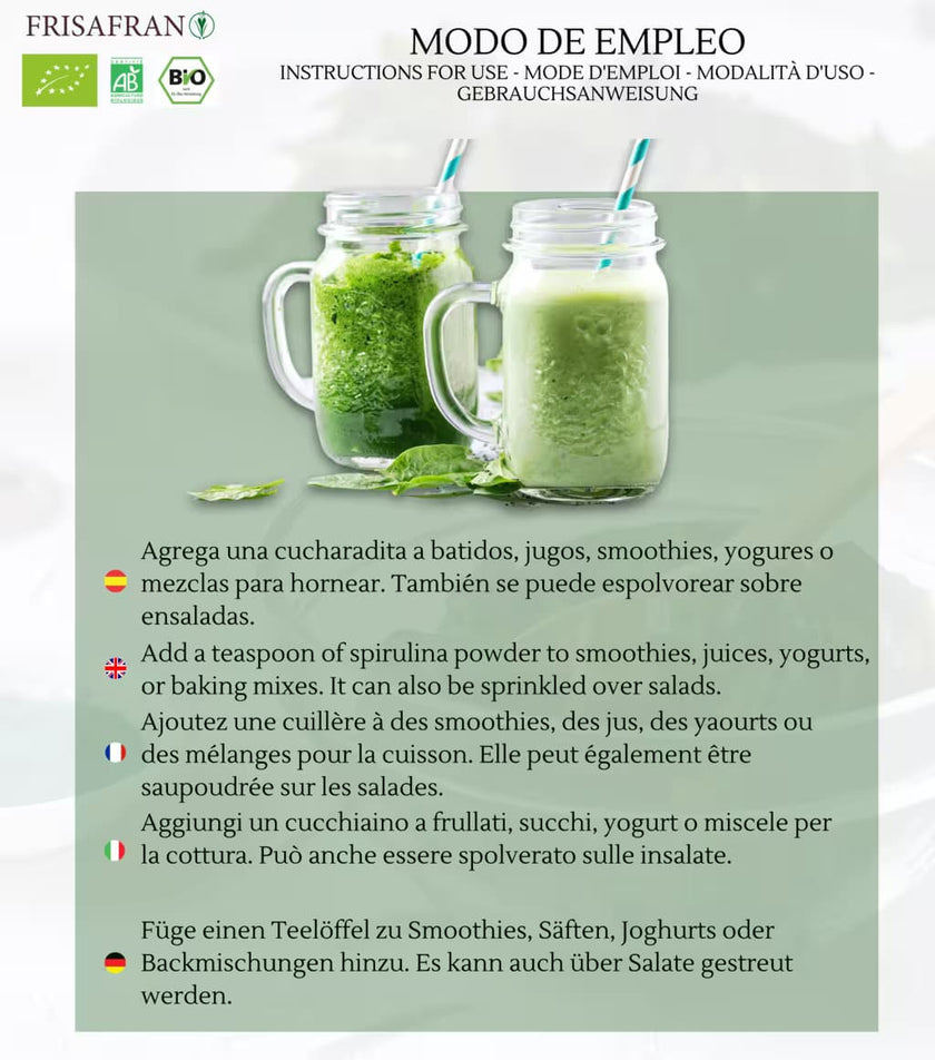 Chlorella Ecológica En Polvo - Calidad Y Sabor | Frisafran 500 G_5