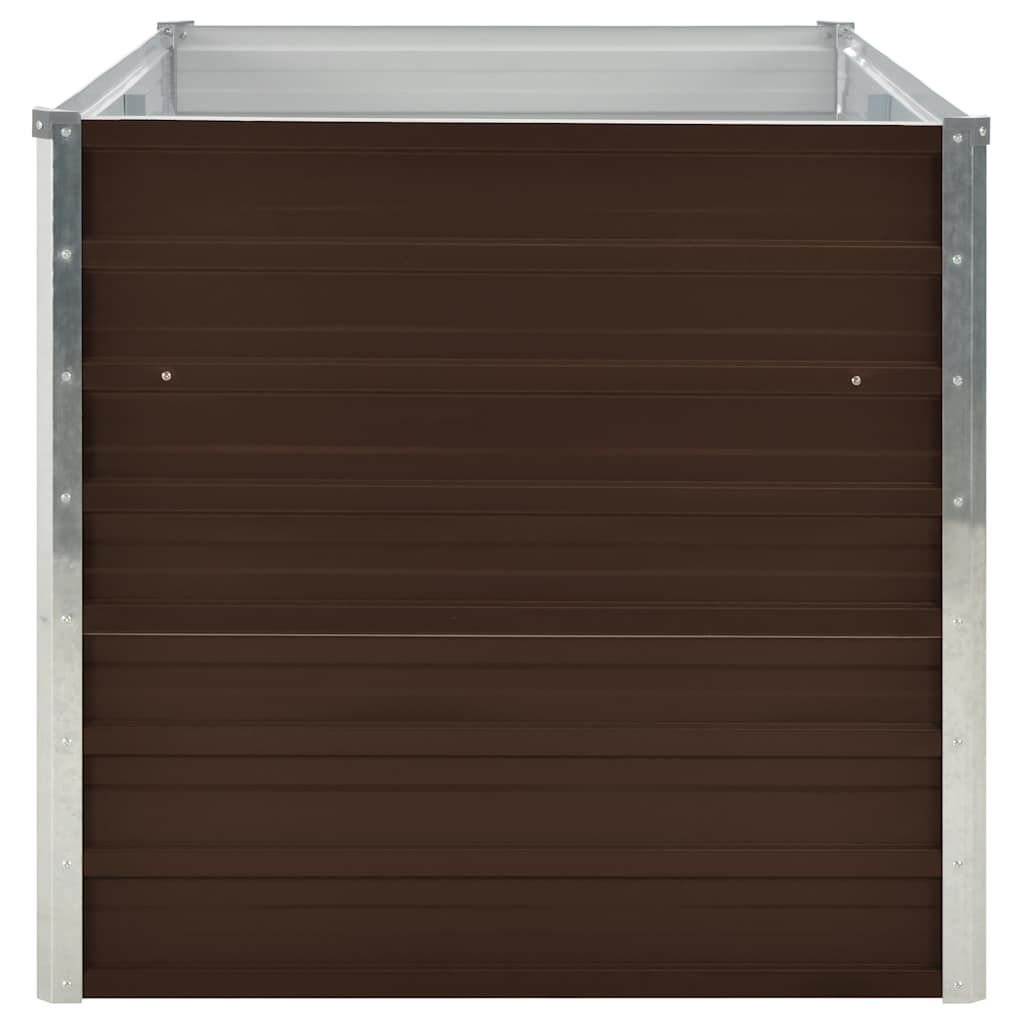 Mesa De Cultivo De Acero Galvanizado Marrón 160x80x77 Cm_4
