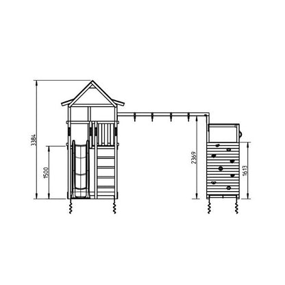 Parque Infantil Masgames Pagoda Xl Con Challenger._3