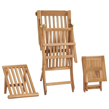 Tumbona Con Reposapiés Y Mesita Madera Maciza De Teca_3