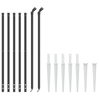 Cerca De Alambre Con Pinchos De Anclaje Gris Antracita 0,8x10 M / Vetonek_2