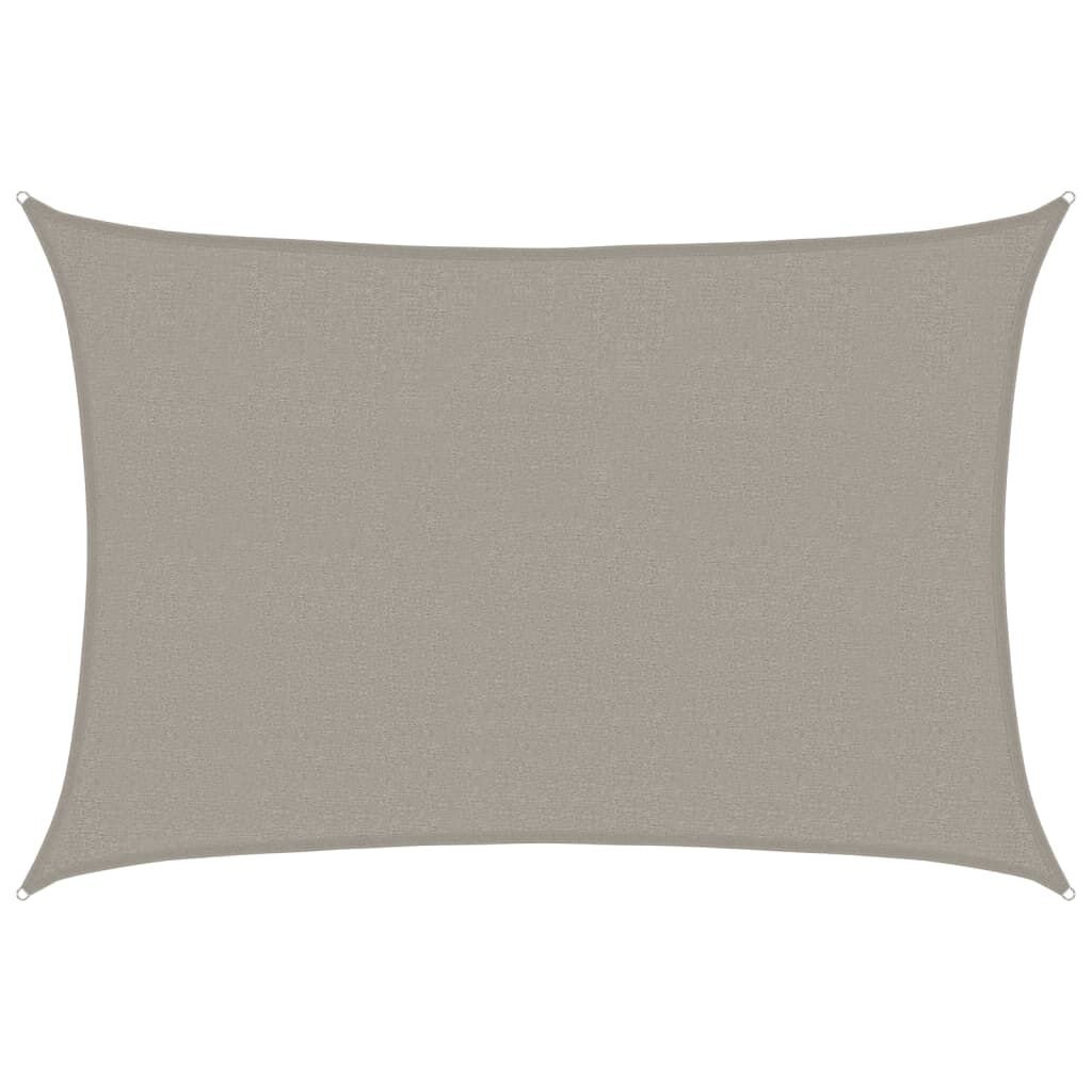 Vidaxl Toldo De Vela Rectangular Hdpe Gris Claro 160 G/m² 2,5x3,5 M_0