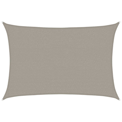 Vidaxl Toldo De Vela Rectangular Hdpe Gris Claro 160 G/m² 2,5x3,5 M_0