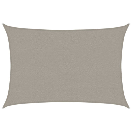 Vidaxl Toldo De Vela Rectangular Hdpe Gris Claro 160 G/m² 2,5x3,5 M_0