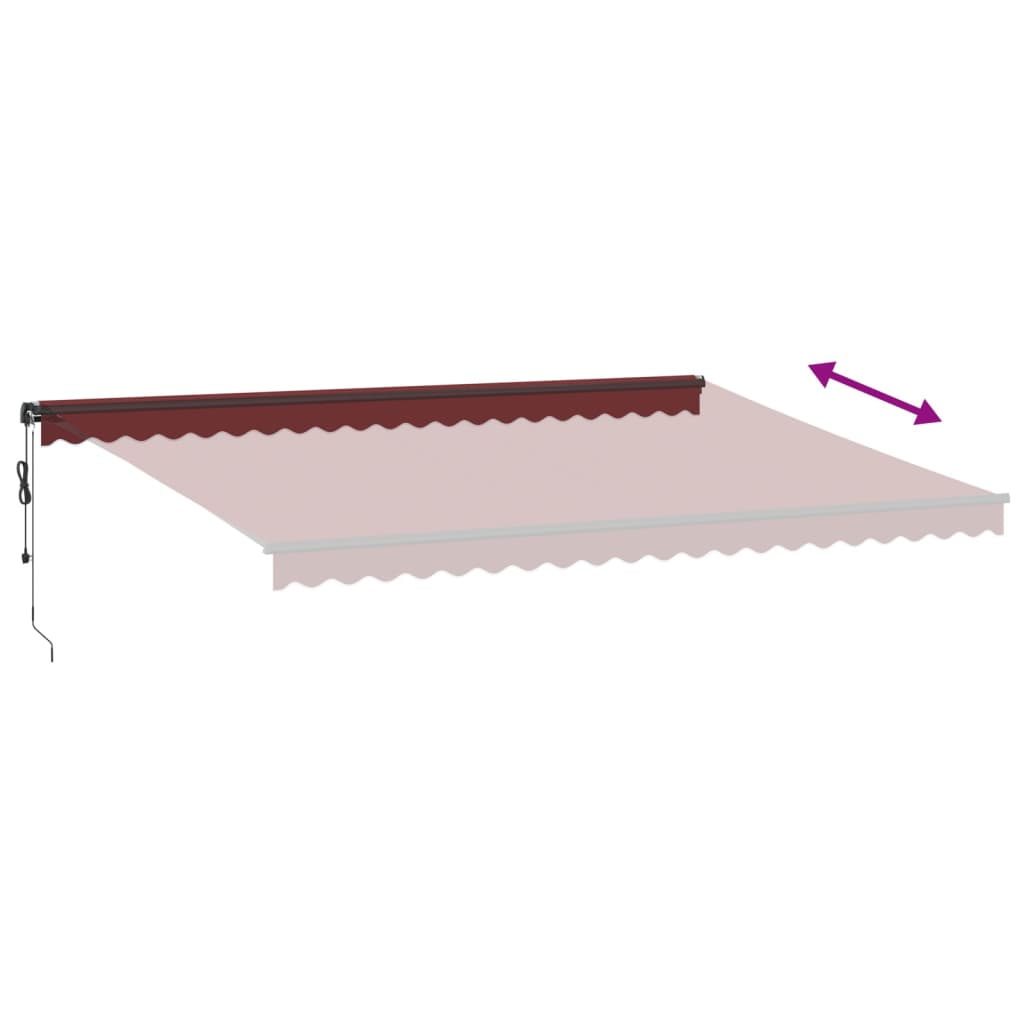 Toldo Retráctil Automático Burdeos 500x350 Cm_4