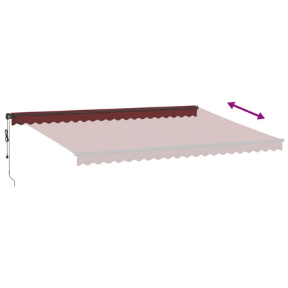 Toldo Retráctil Automático Burdeos 500x350 Cm_4