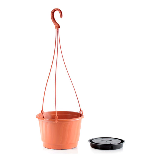 Macetero Colgante Pro 3,2l., Dimensiones (mm) 210x210x135, Color Terracota_0