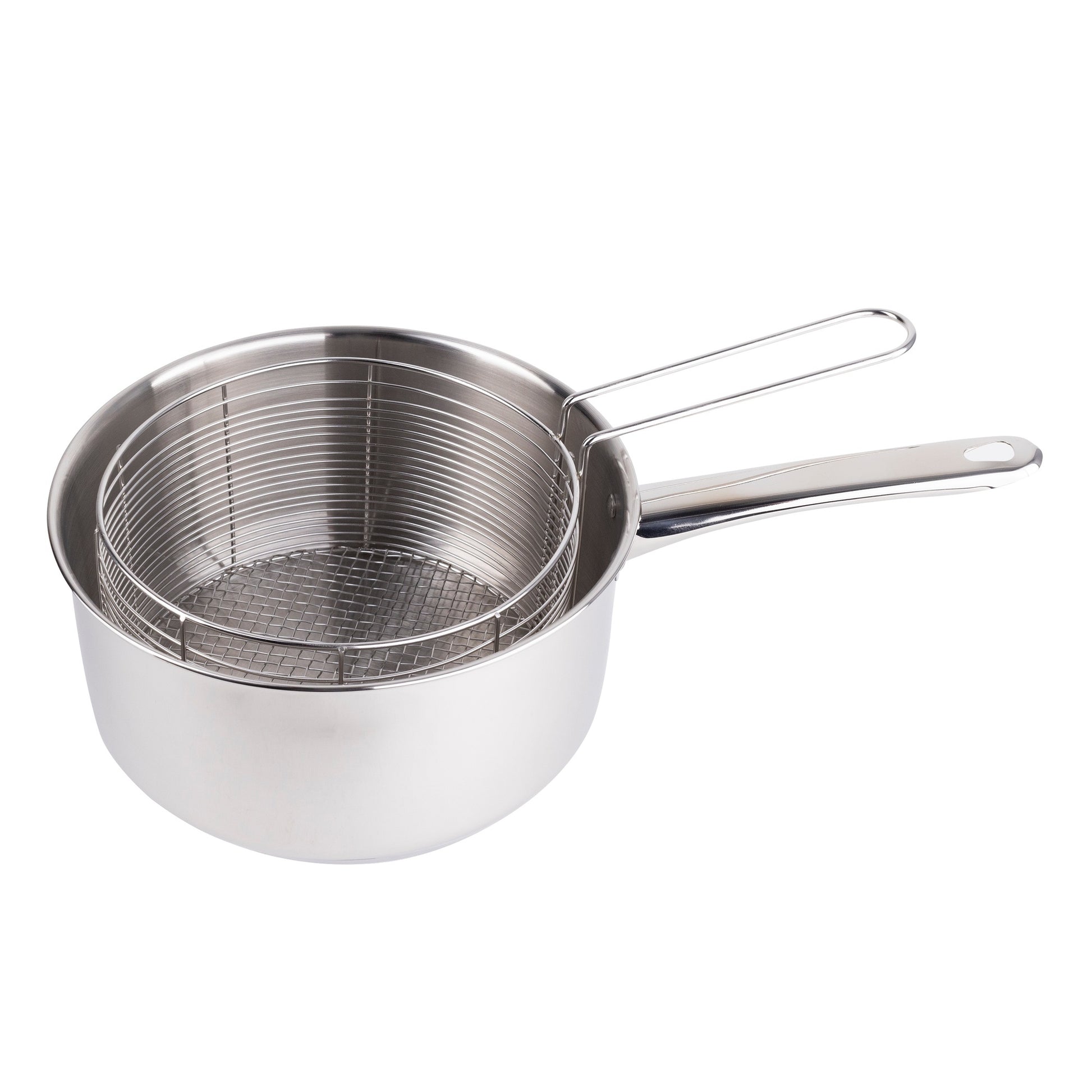Set 2pcs Freidora (cazo + Cesta) Acero Inox Silver_0
