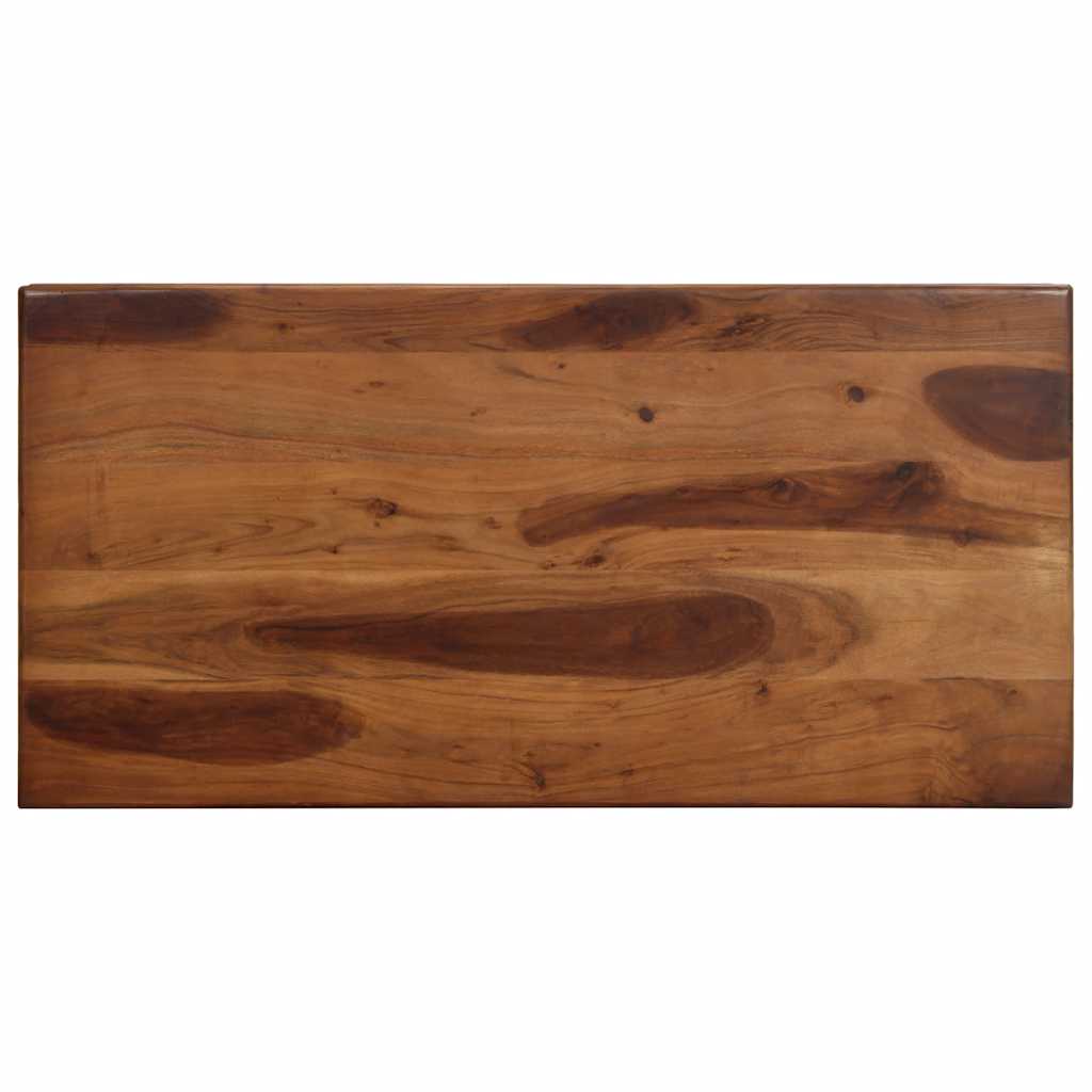 Mesa Alta De Madera Maciza De Acacia 120x60x107 Cm_2