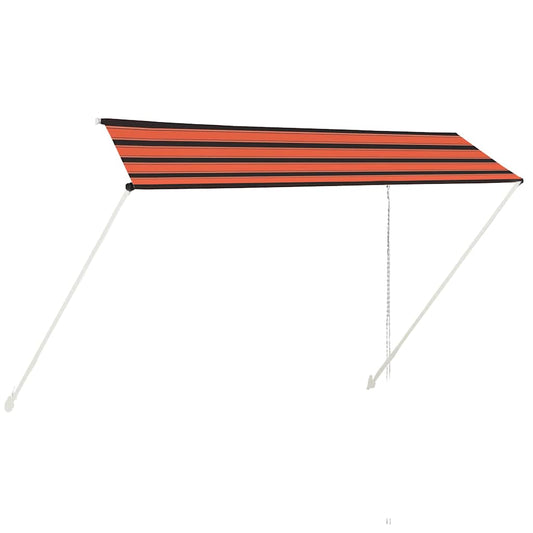Toldo Retráctil Naranja Y Marrón 350x150 Cm_0