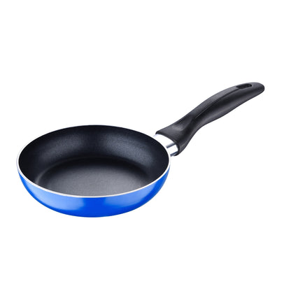 Set 3pc Sarten (16+20+24cm) Aluminio Prensado, Inducción, Azul Navy Paradise Con Set 3pc Utensilios De Cocina Nylon_3