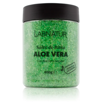 Sales de Baño de Aloe Vera Labnatur 400 g | Hidratan, Suavizan y Refrescan | Baño Relajante | Veganas_0