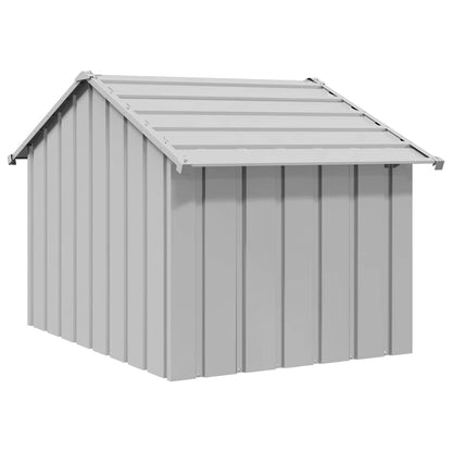Caseta Para Perros Con Techo Acero Galvanizado 83x130x85 Cm_4