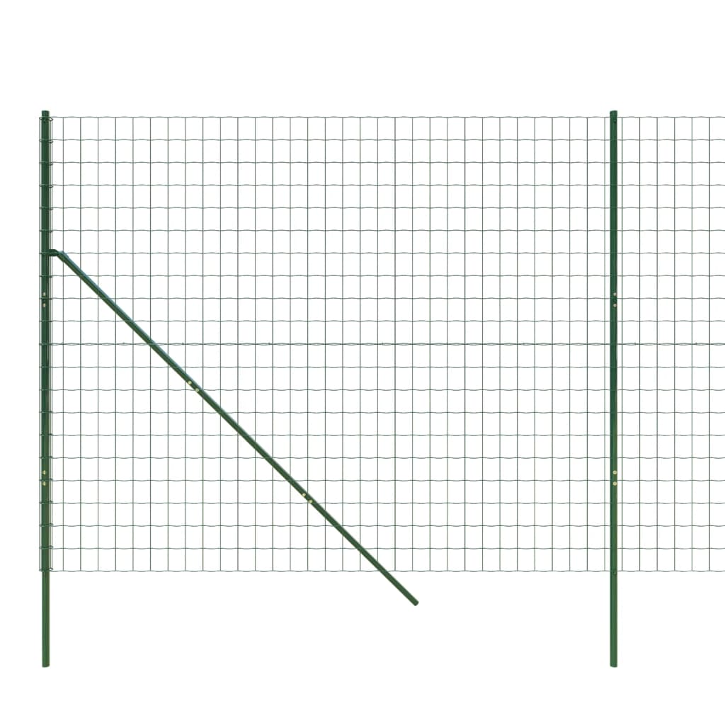 Cerca De Alambre De Acero Galvanizado Verde 2x10 M / Vetonek_2