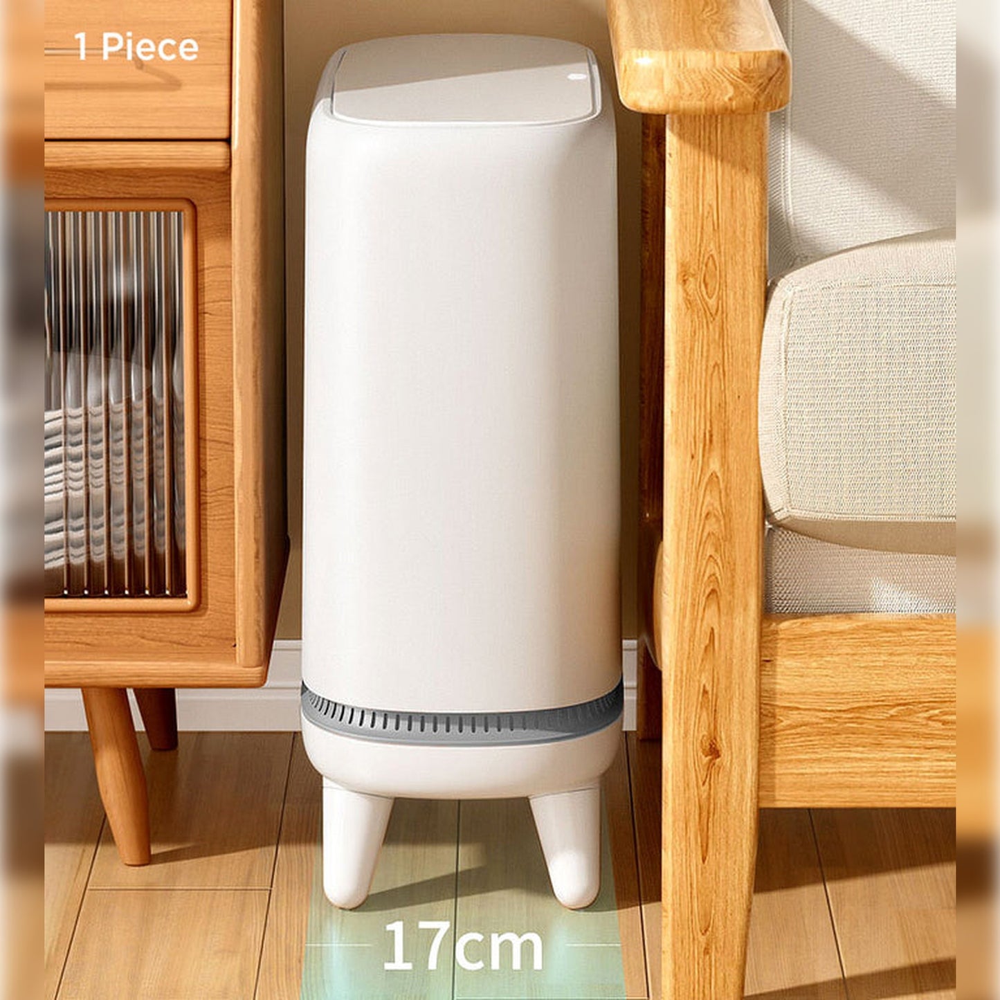 Papelera Cubo De Basura 12,5l Con Absorción Automática_1