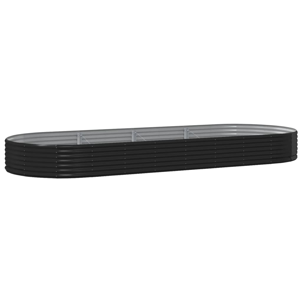 Jardinera Arriate Acero Galvanizado Antracita 373x140x36cm_0