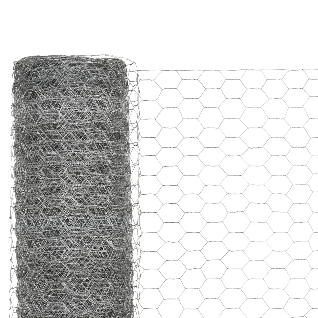 Alambrada De Gallinero Acero Galvanizado Plateado 25x1,5m / Vetonek_1