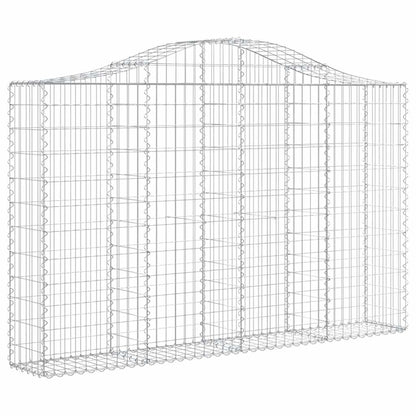 Cestas De Gaviones 3 Uds Forma De Arco Hierro 200x30x120/140 Cm_2