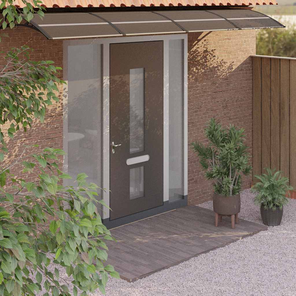 Marquesina De Puerta Policarbonato Negro 350x75 Cm_1
