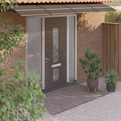 Marquesina De Puerta Policarbonato Negro 350x75 Cm_1