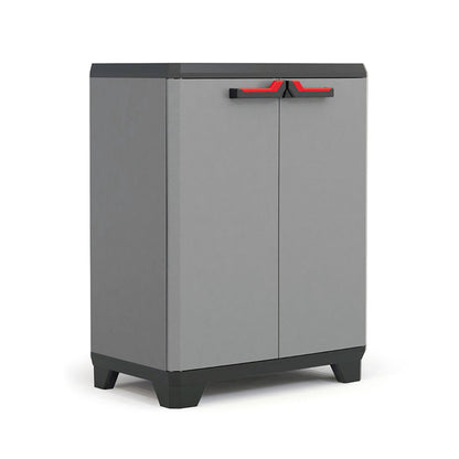 Keter Armario Stilo Bajo, Resina, 2 Puertas, 1 Balda Ajustable, 90x68x39 Cm_0