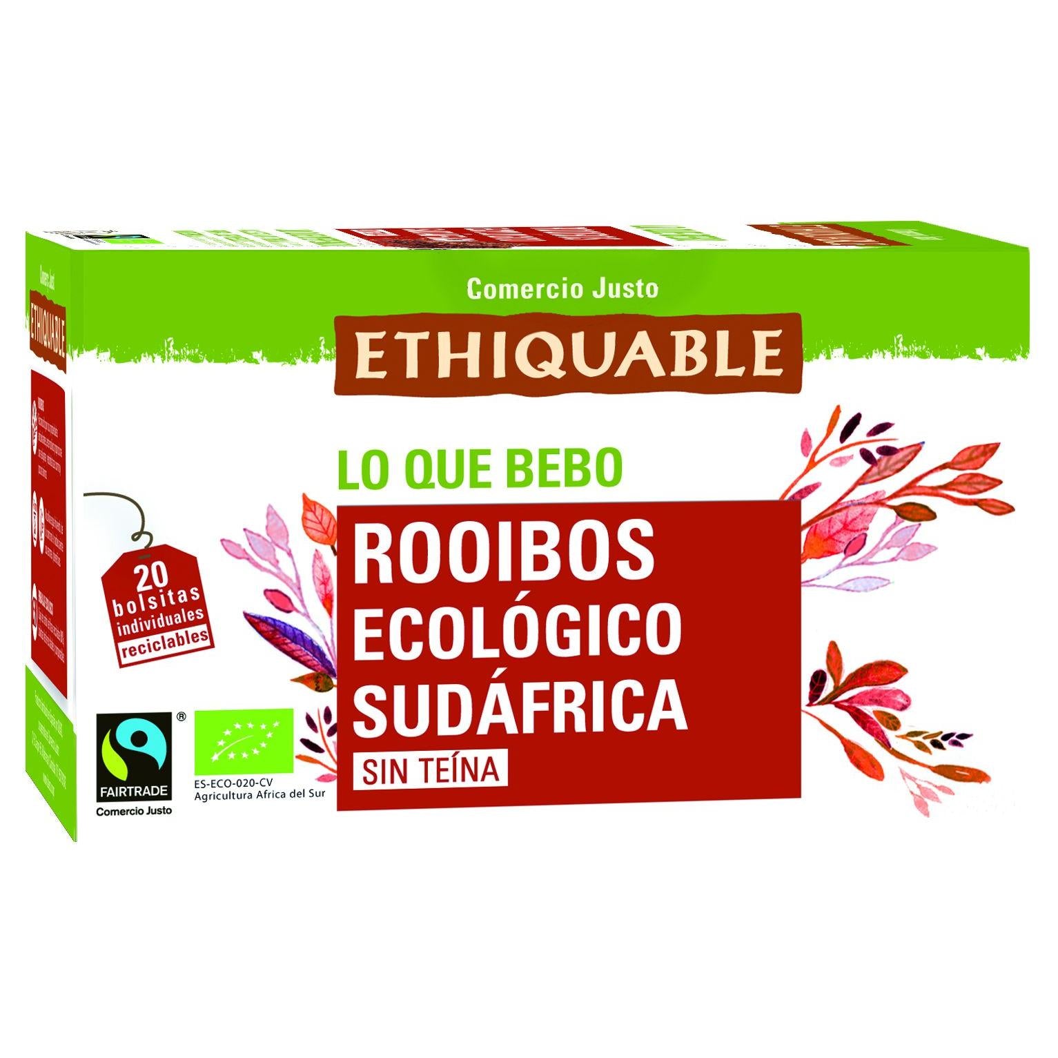 Infusión Rooibos BIO 40 g 20 bolsitas