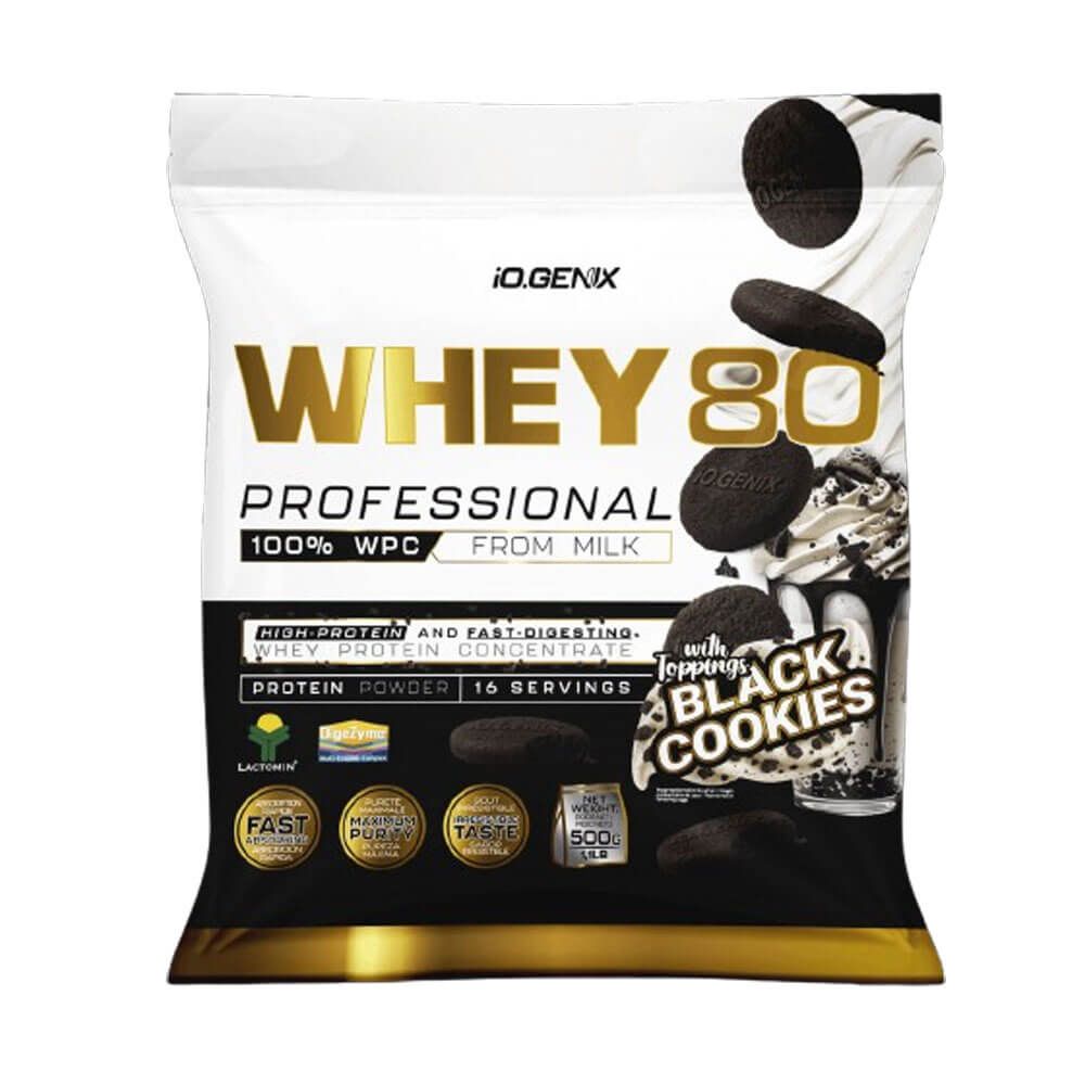 Whey 80 Profesional - 500g - Black Cookies - Proteina De Suero Whey - Io.genix_0